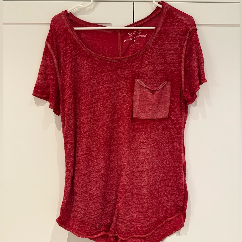 Red Thread 4 Thought pocket tee
